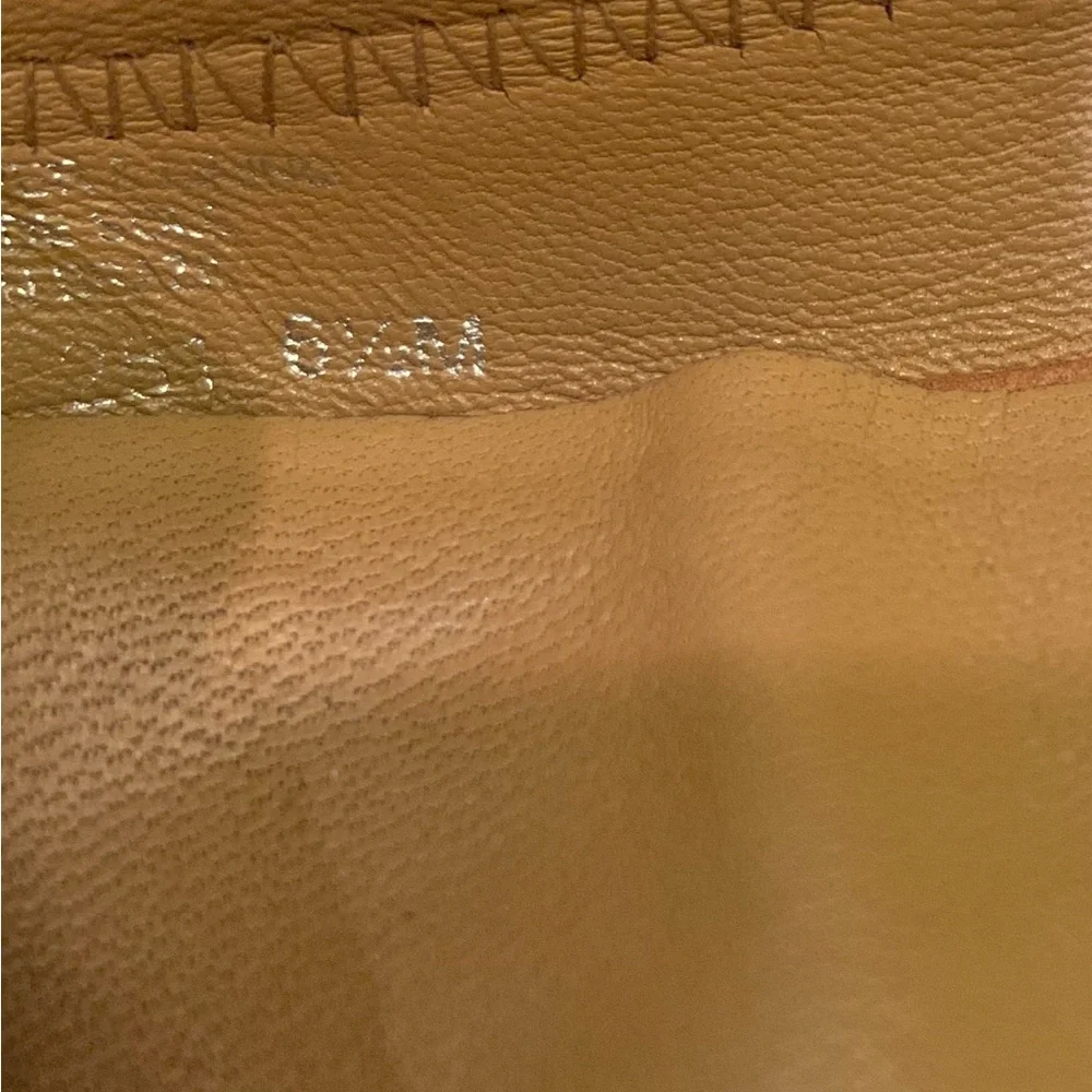 Tory Burch Cognac/Tan Leather Logo Ballet Flats - Picture 4 of 8
